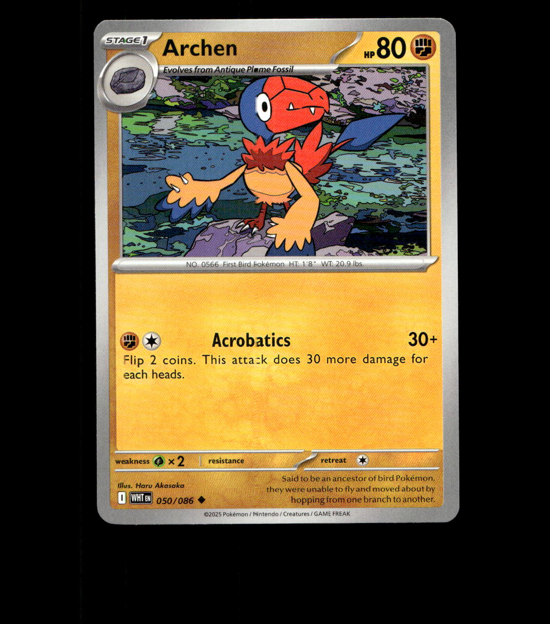 Archen - 050/086 - White Flare - Near Mint Non Holo