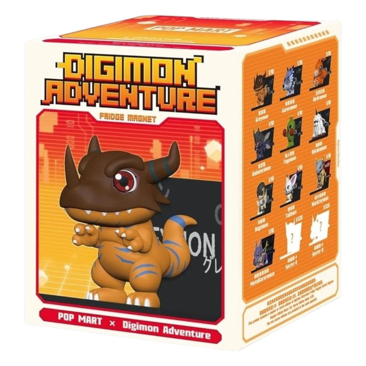 Digimon Pop Mart Adventure Fridge Magnet Series Blind Box