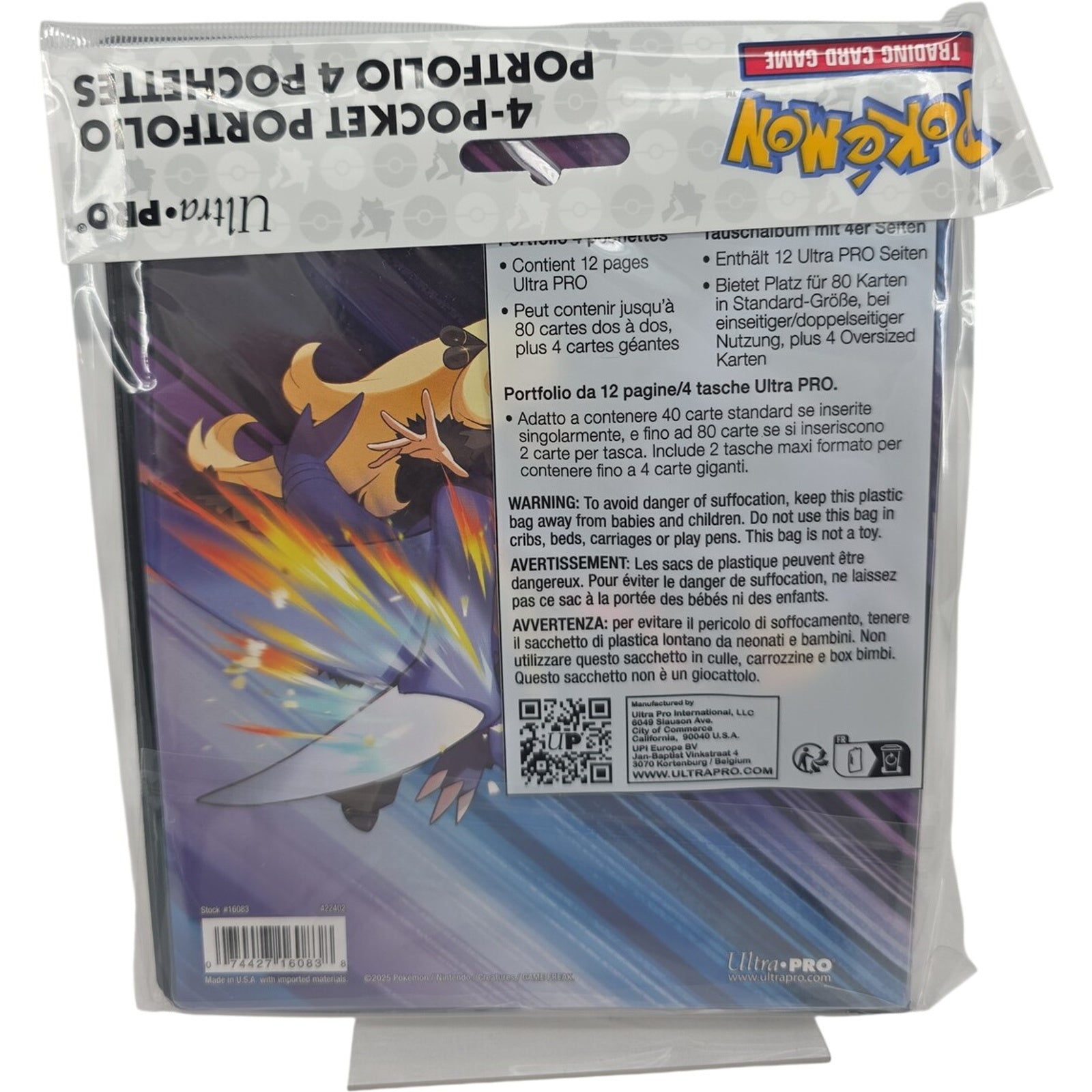Ultra Pro Pokemon 4 Pocket Oversized Card YCG Portfolio Binder Lot of 3