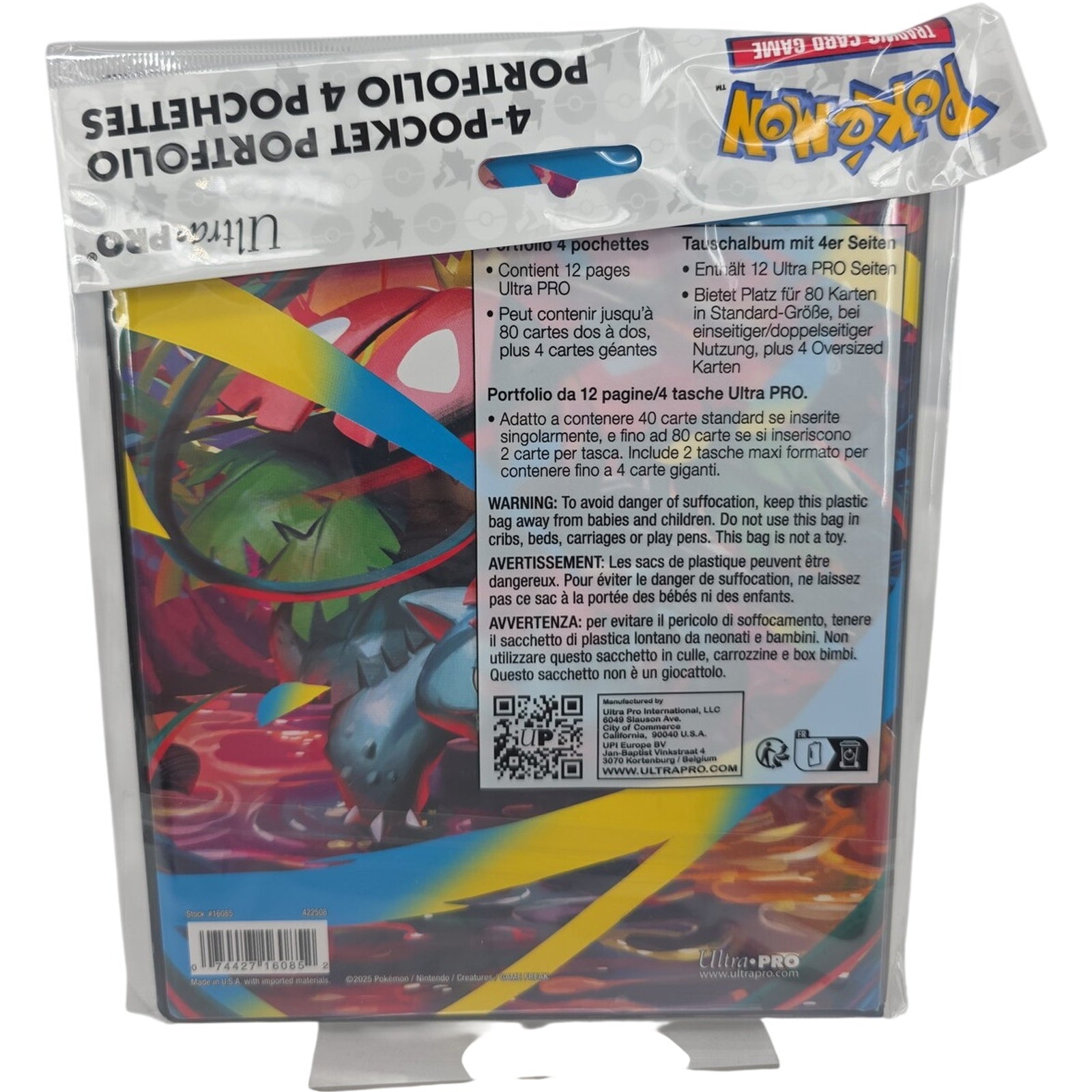 Ultra Pro Pokemon 4 Pocket Oversized Card YCG Portfolio Binder Lot of 3