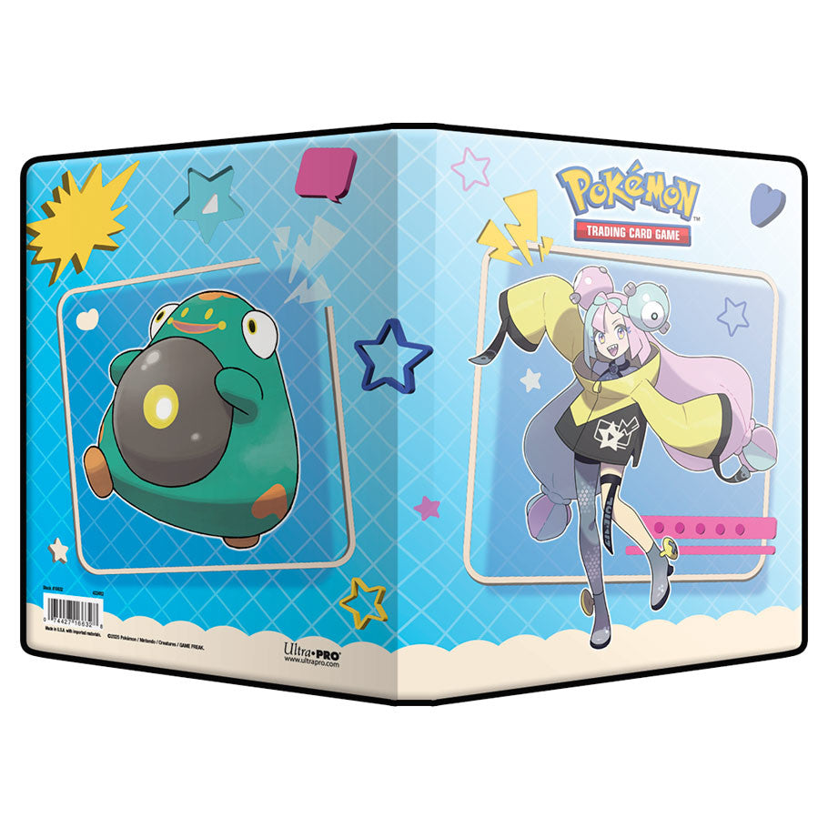 Ultra Pro Pokemon TCG Binder 4-Pocket Portfolio Iono & Bellibolt Holds 80 Cards