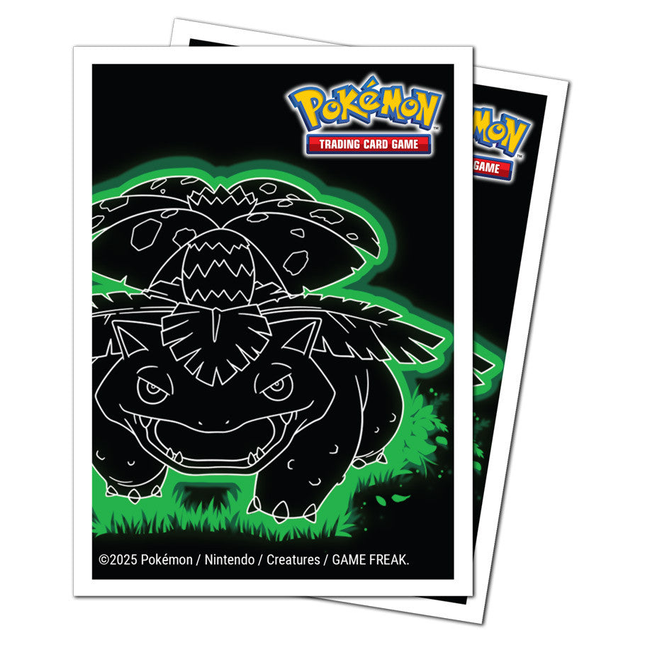 Ultra Pro Deck Protector Apex Sleeves Standard Pokemon Neon Kanto Venusaur 105ct