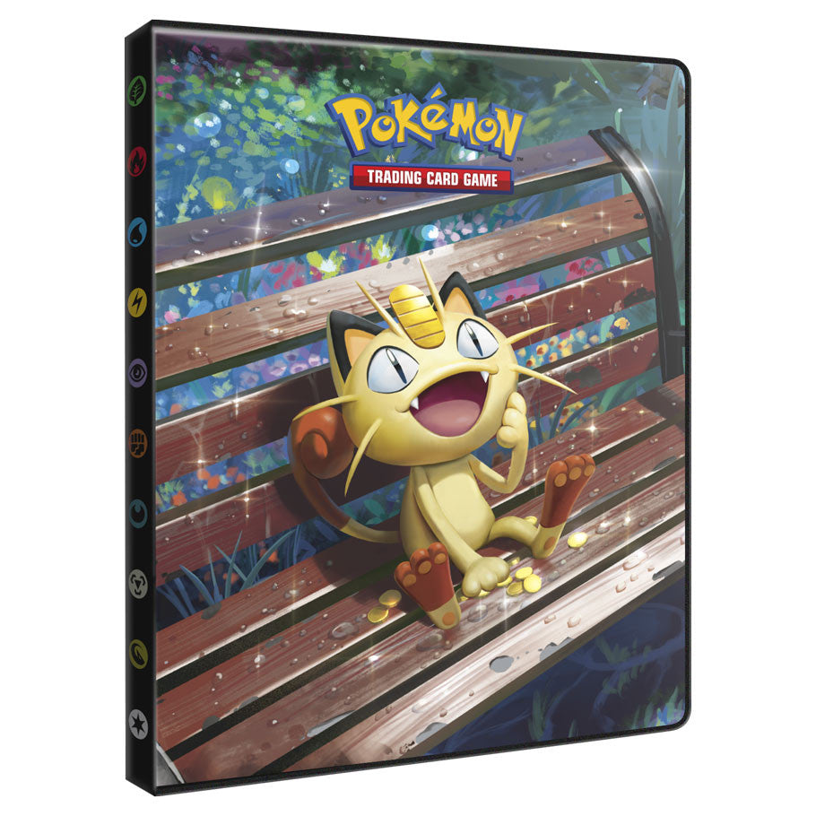 Pokemon Ultra Pro 4 Pocket Portfolio Binder Mega Evolution Perfect Order Meowth