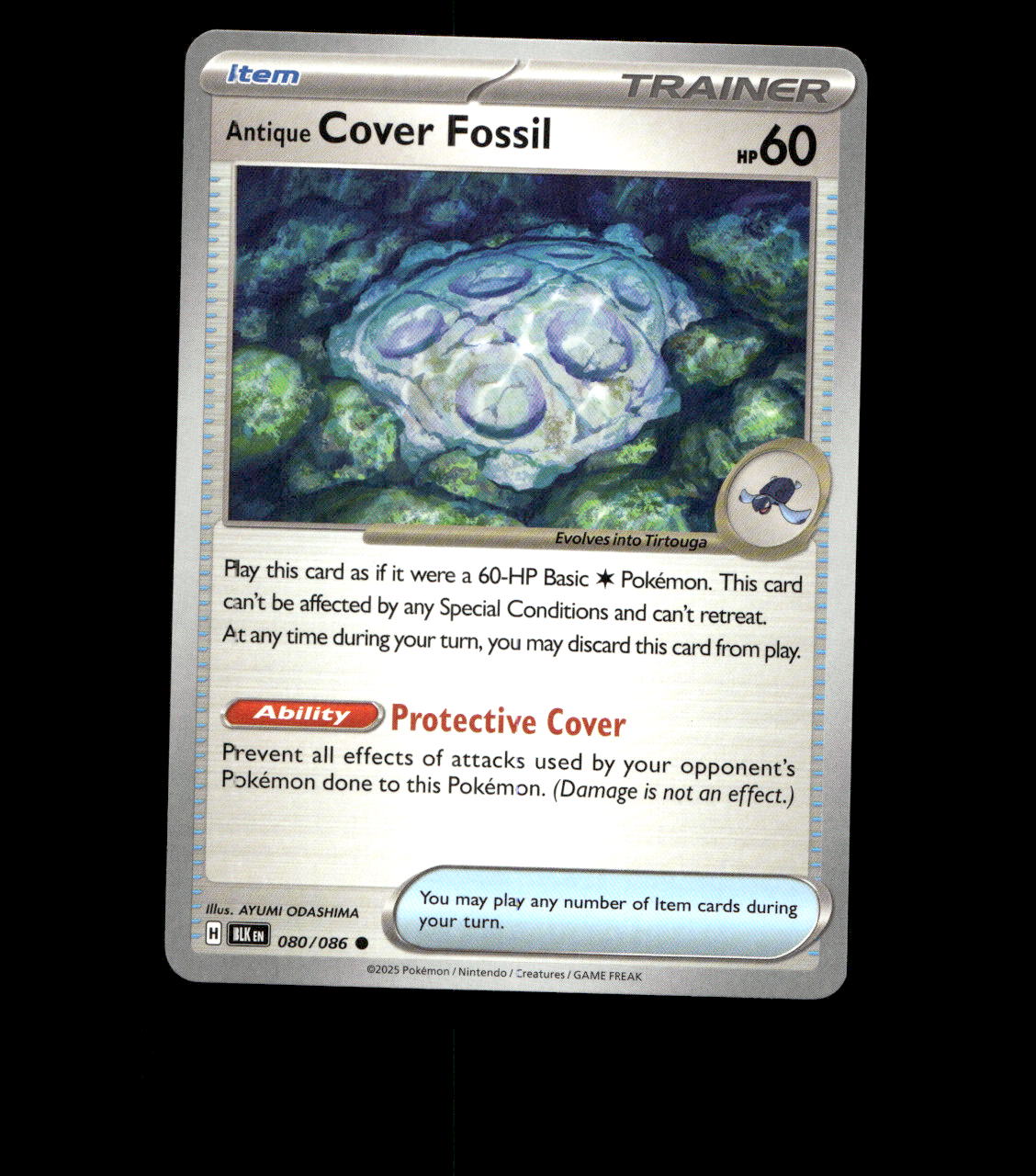 Antique Cover Fossil – 080/086 – Black Bolt – Non Holo – Near Mint Pokemon - TCG