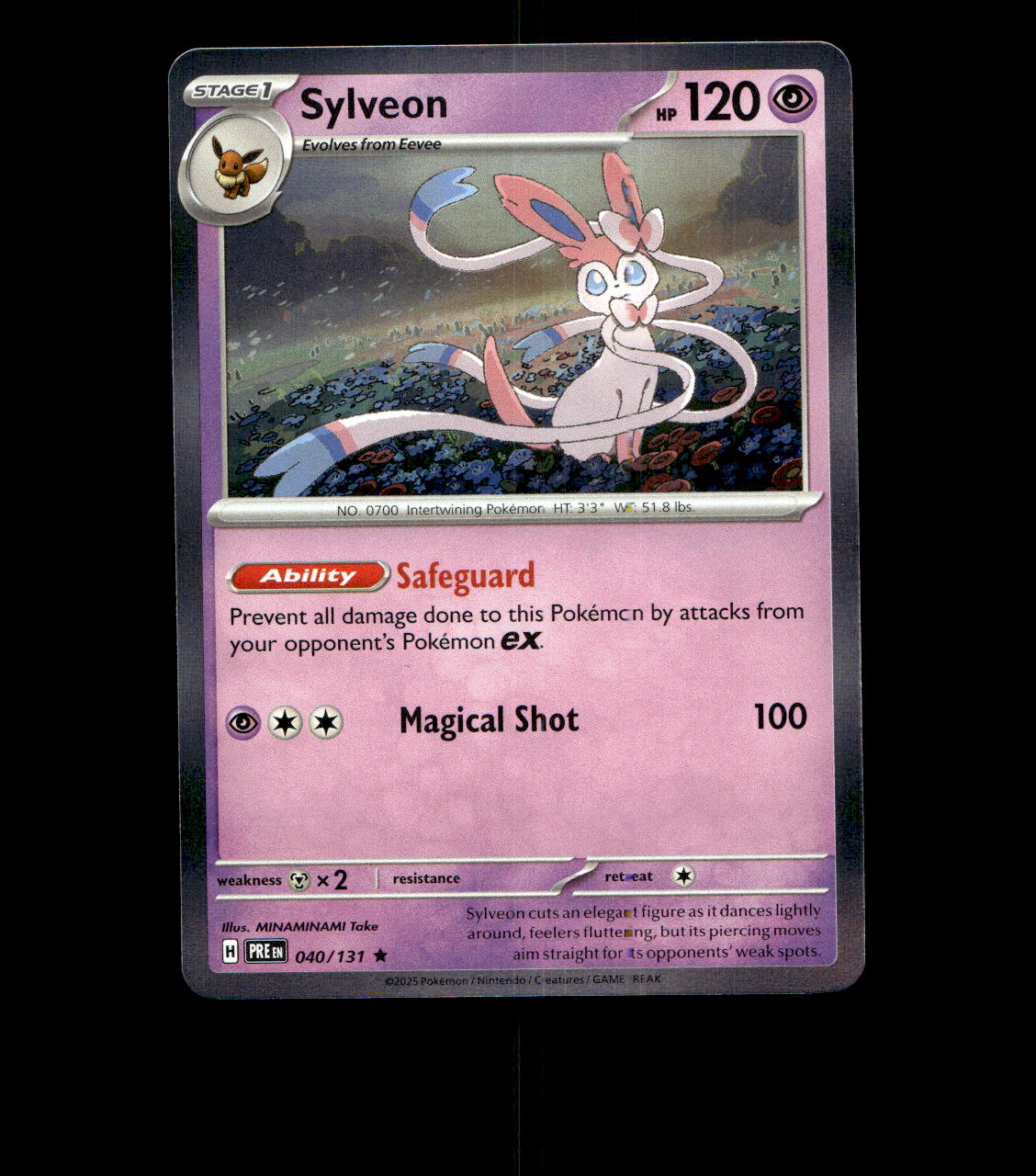 Sylveon - 040/131 - Prismatic Evolutions - Holo Near Mint