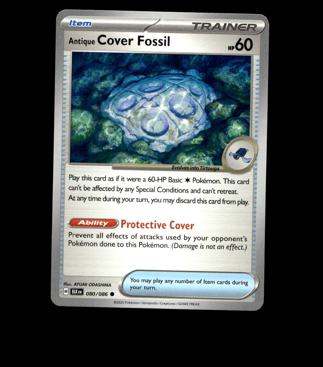 Antique Cover Fossil – 080/086 – Black Bolt – Non Holo – Near Mint Pokemon TCG