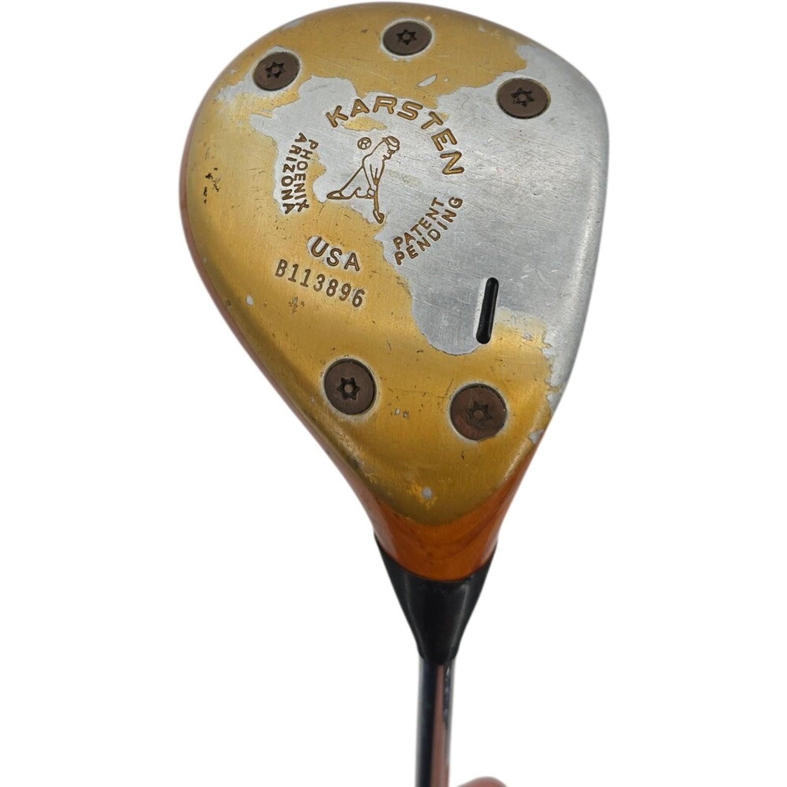 Ping Zing Karsten Persimmon Driver Golf Club Men's RH w/ Gold Pride Grip 44.5”