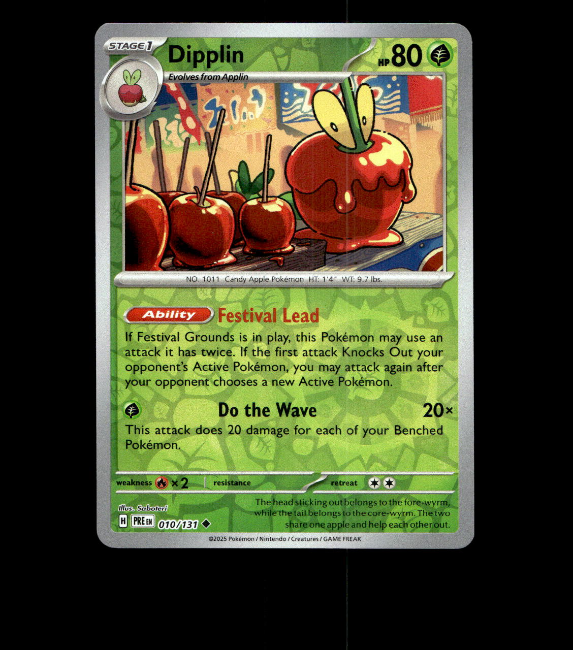 Dipplin - 010/131 - Prismatic Evolutions - Near Mint Reverse Holofoil