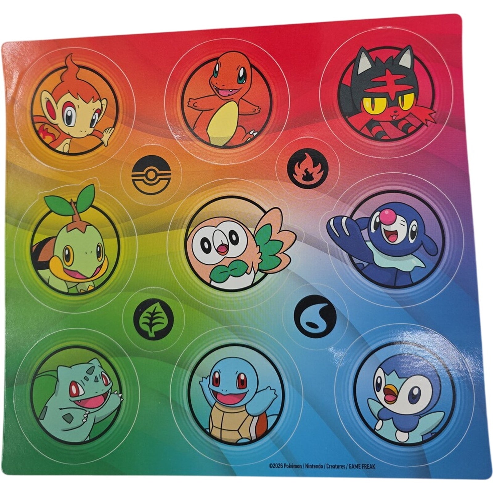 Pokemon TCG First Partner Illustration Collection Sticker Sheet  Series 1 2026