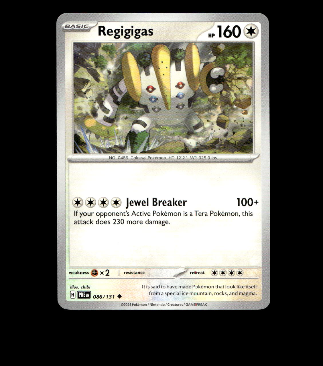 Regigigas - 086/131 - Prismatic Evolutions - Near Mint