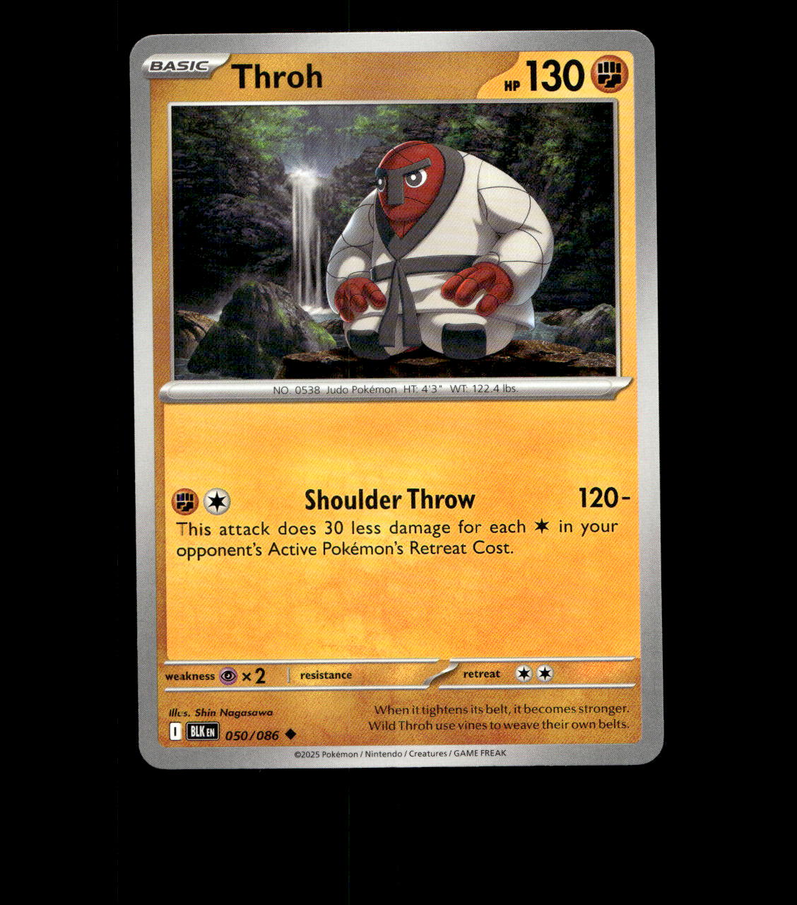 Throh – 050/086 – Black Bolt – Non Holo – Near Mint - Pokemon Card - TCG