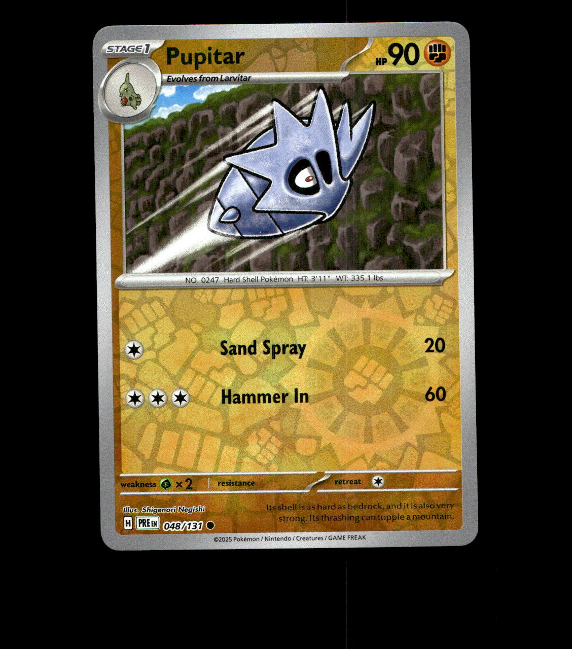 Pupitar - 048/131 - Prismatic Evolutions - Near Mint Reverse Holofoil