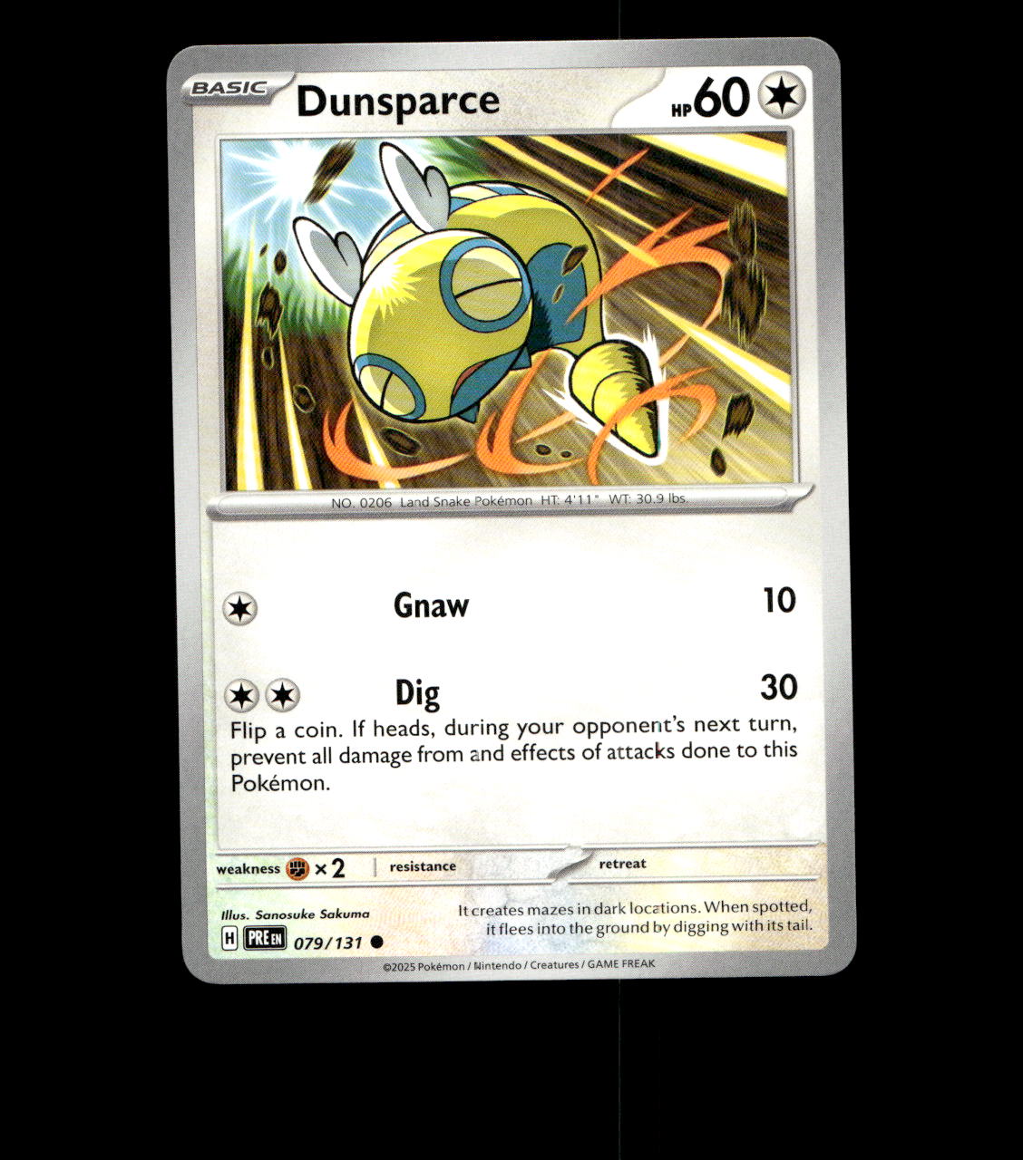Dunsparce - 079/131 - Prismatic Evolutions - Near Mint