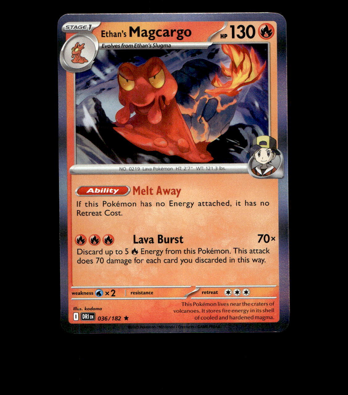 Ethan’s Magcargo – 036/182 – Destined Rivals – Holo – Near Mint