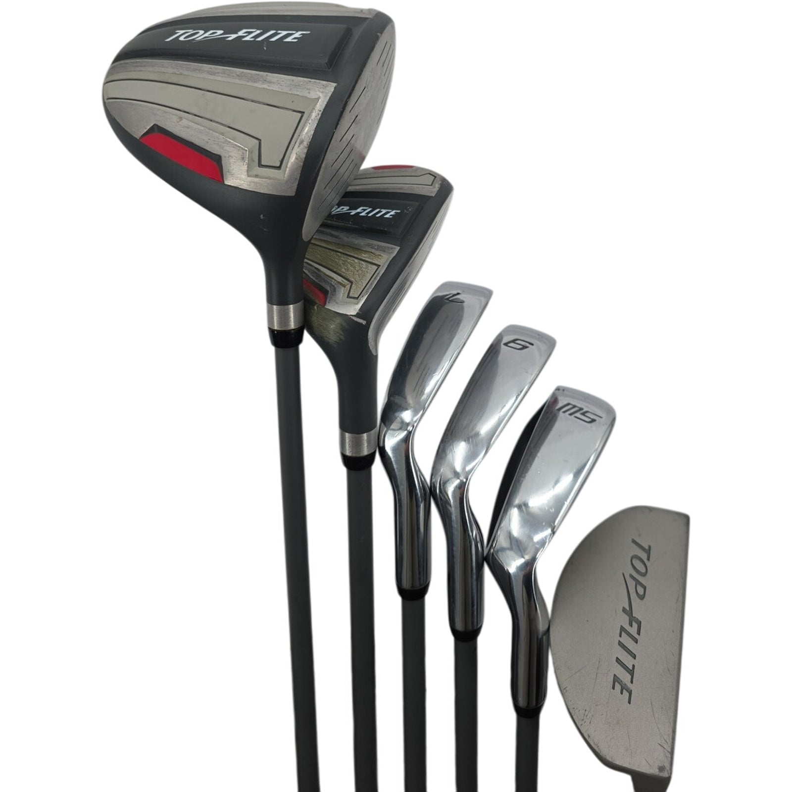 Top Flite Junior RH Golf Set w/ Junior Flex Graphite Shafts Original Grips & Bag