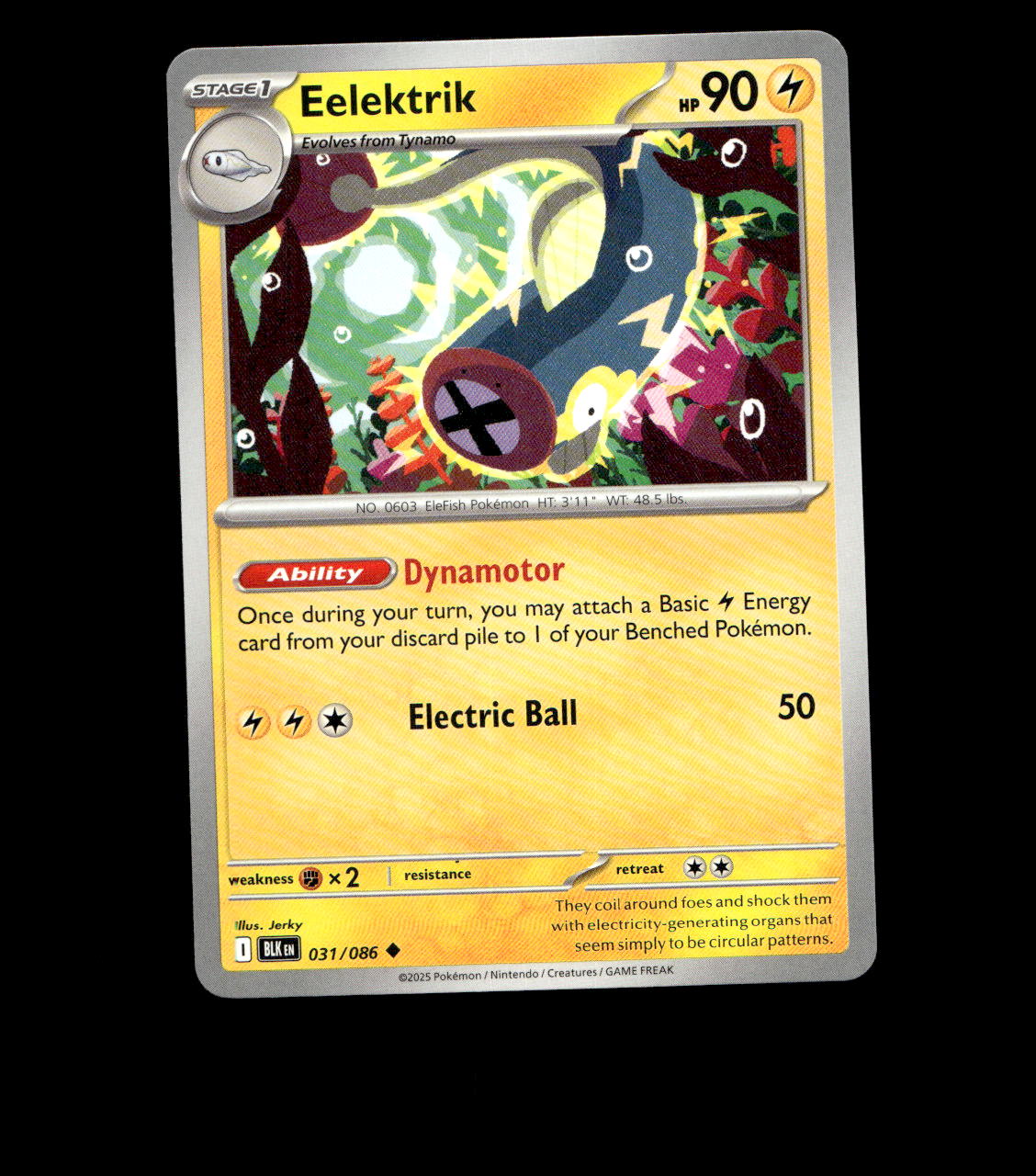 Eelektrik - 031/086 - Black Bolt - Near Mint Non Holo
