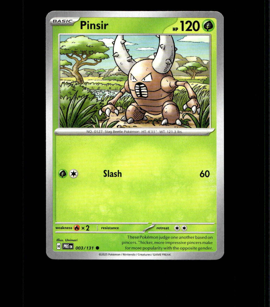 Pinsir - 003/131 - Prismatic Evolutions - Near Mint