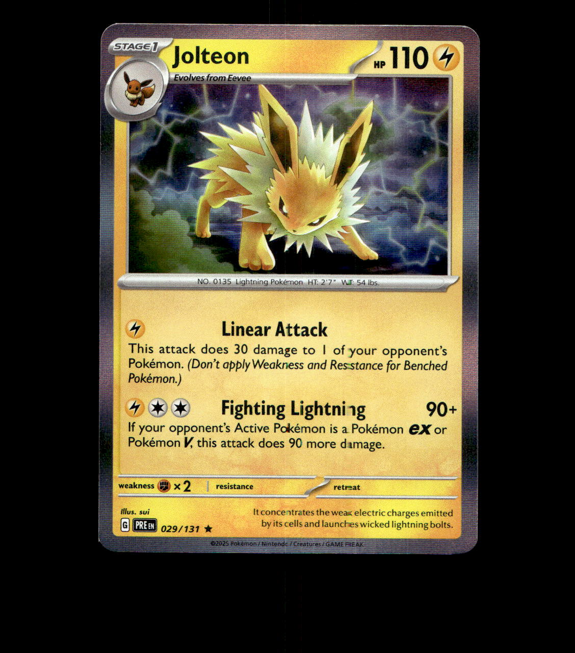 Jolteon - 029/131 - Prismatic Evolutions - Holo Near Mint