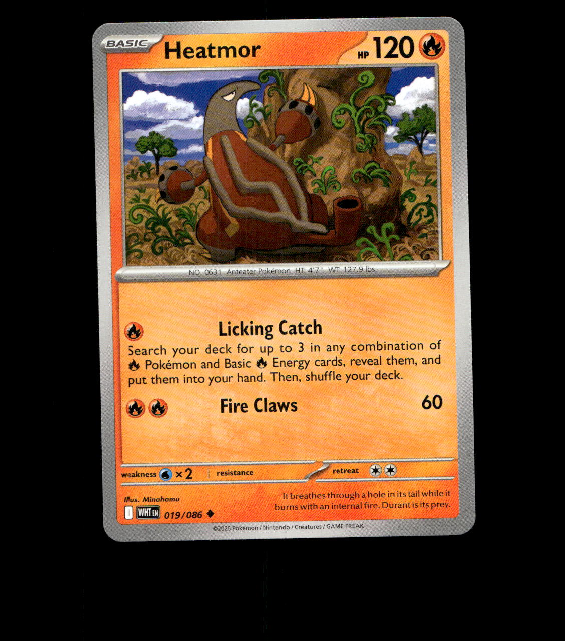 Heatmor – 019/086 – White Flare – Non Holo – Near Mint