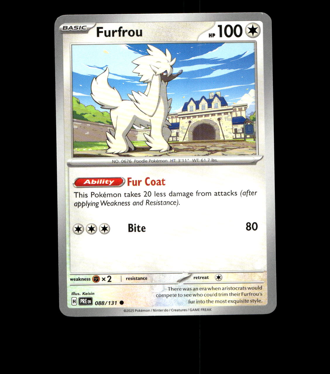 Furfrou – 088/131 – Prismatic Evolutions – Near Mint