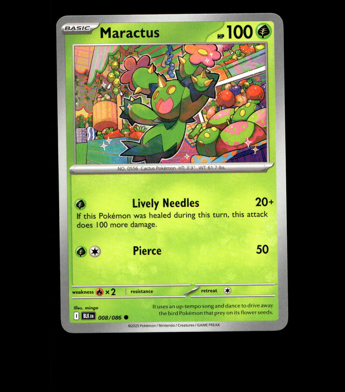Maractus - 008/086 - Black Bolt - Near Mint Non Holo