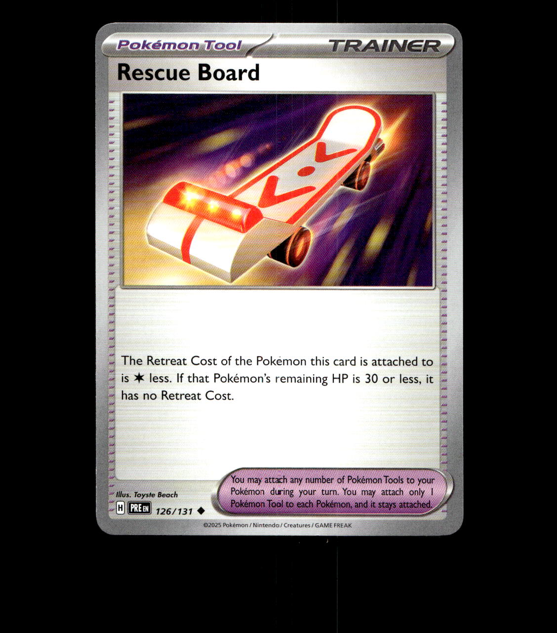 Rescue Board – 126/131 – Prismatic Evolutions – Near Mint