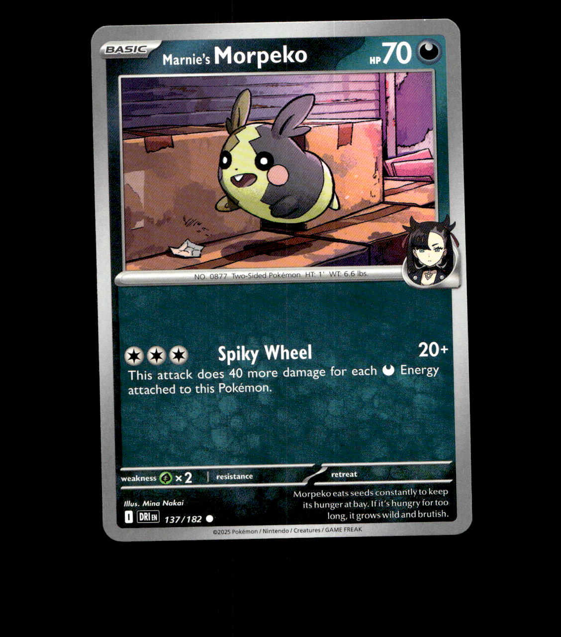 Marnie’s Morpeko - 137/182 - Destined Rivals - Near Mint Non Holo