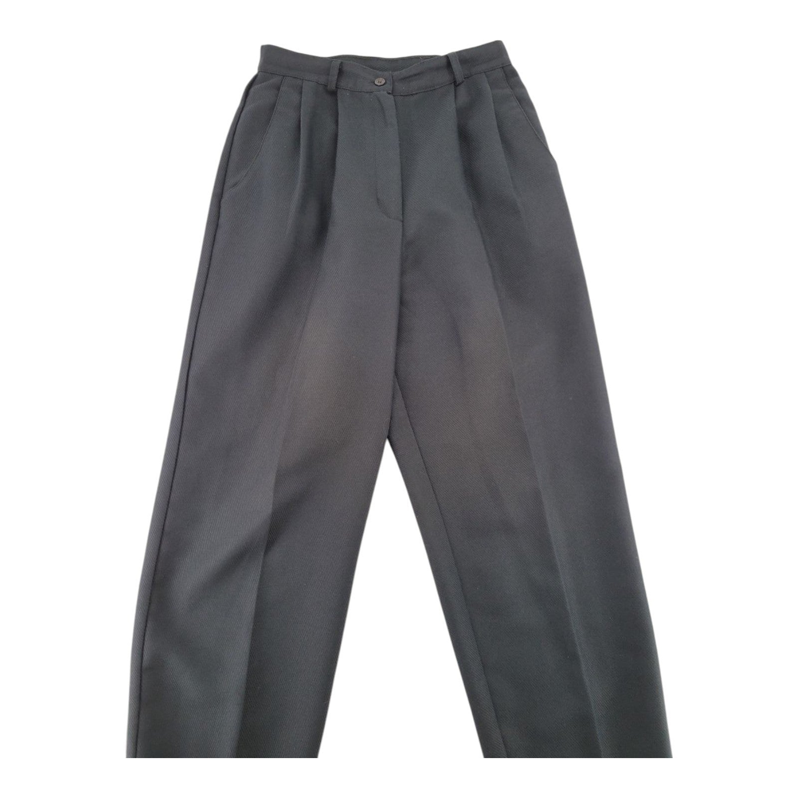 TR Bentley Womens Pleated Dress Pants Black Polyester Rayon Size 9/10
