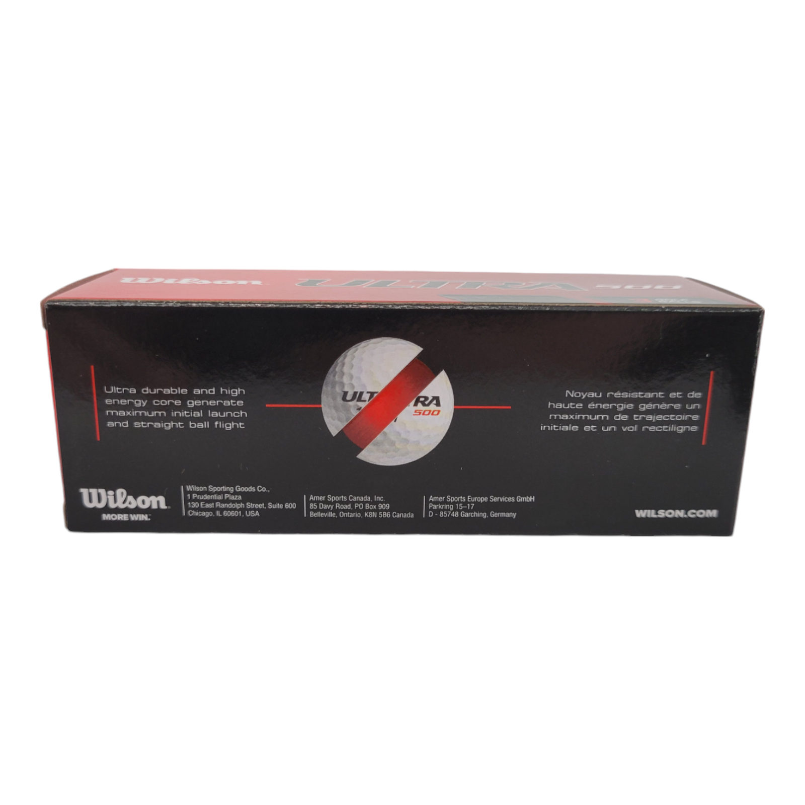 Wilson Ultra 500 Straight Golf Balls 15 Pack High-Energy Core