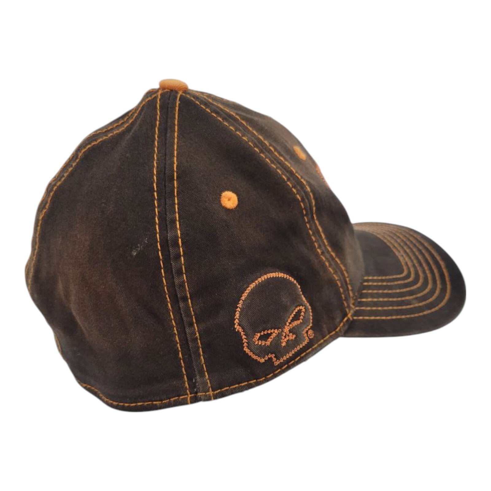 Harley Davidson HDMC Custom Iron Motorcycle Trucker Flex Fit Hat Black