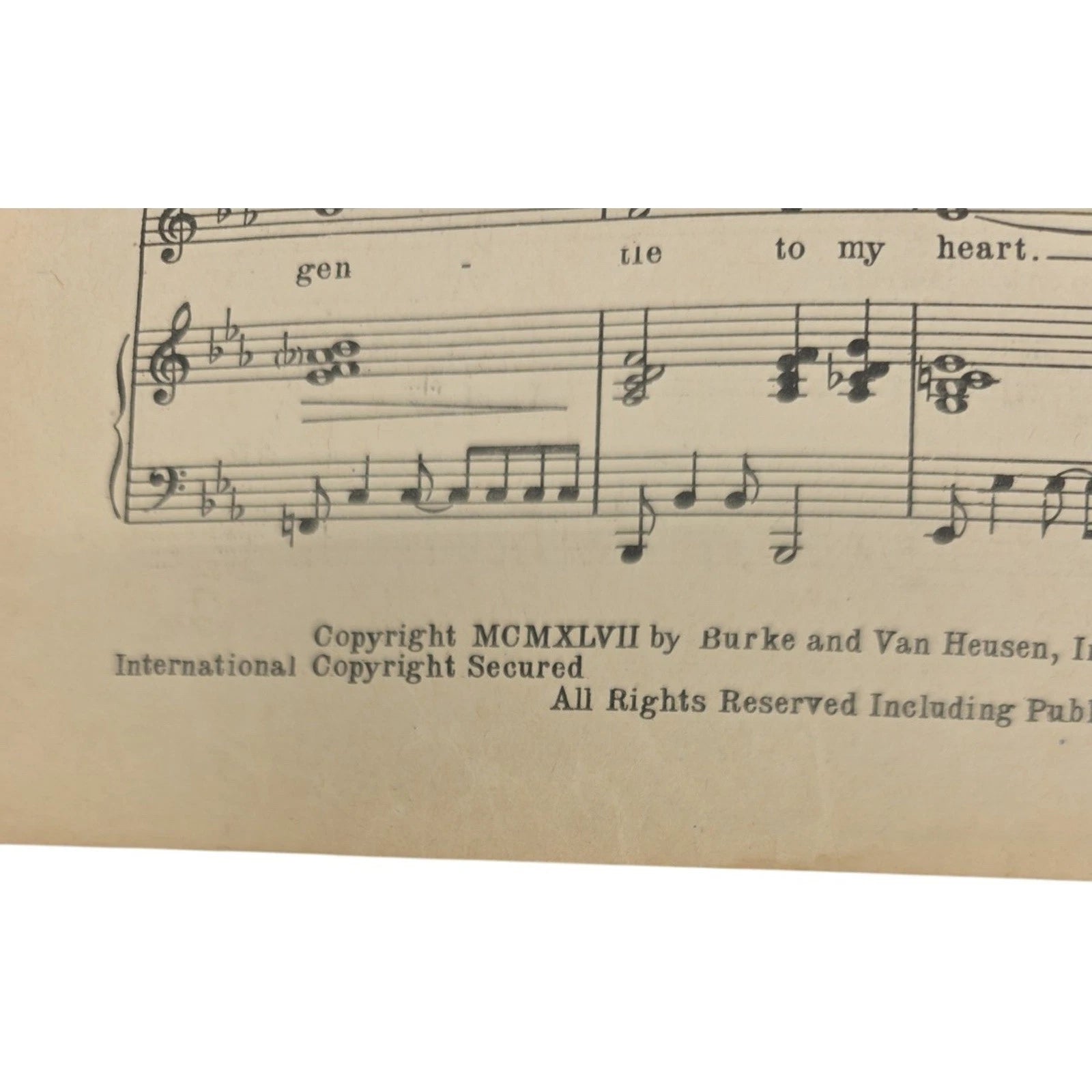 Ivy Inspired by the Sam Wood Production Ivy 1947 Sheet Music by Hoagy Carmichael