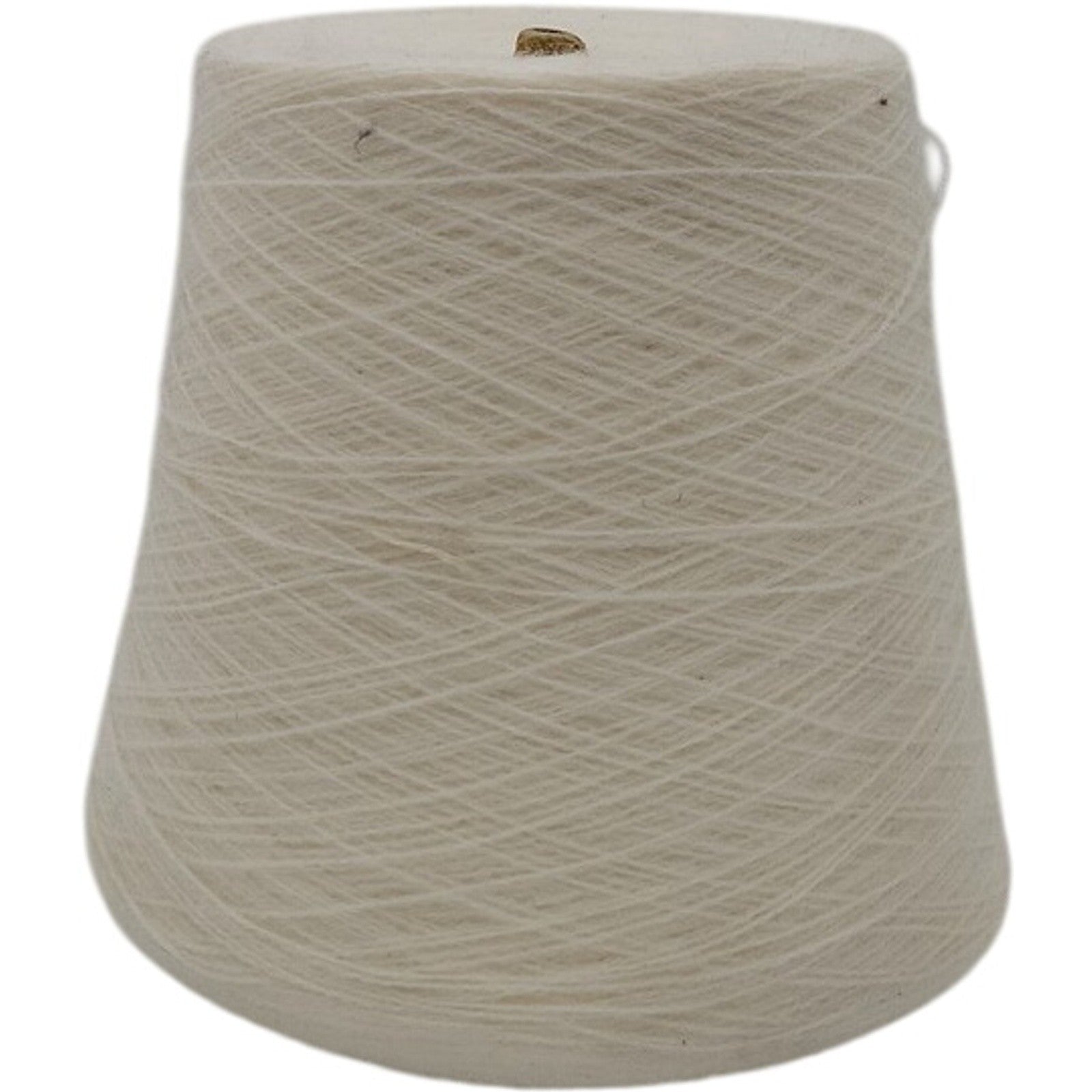 Vintage Spinnerin Bone Off White Acrylic Weaving Yarn Cone 2/24 Lot 20642