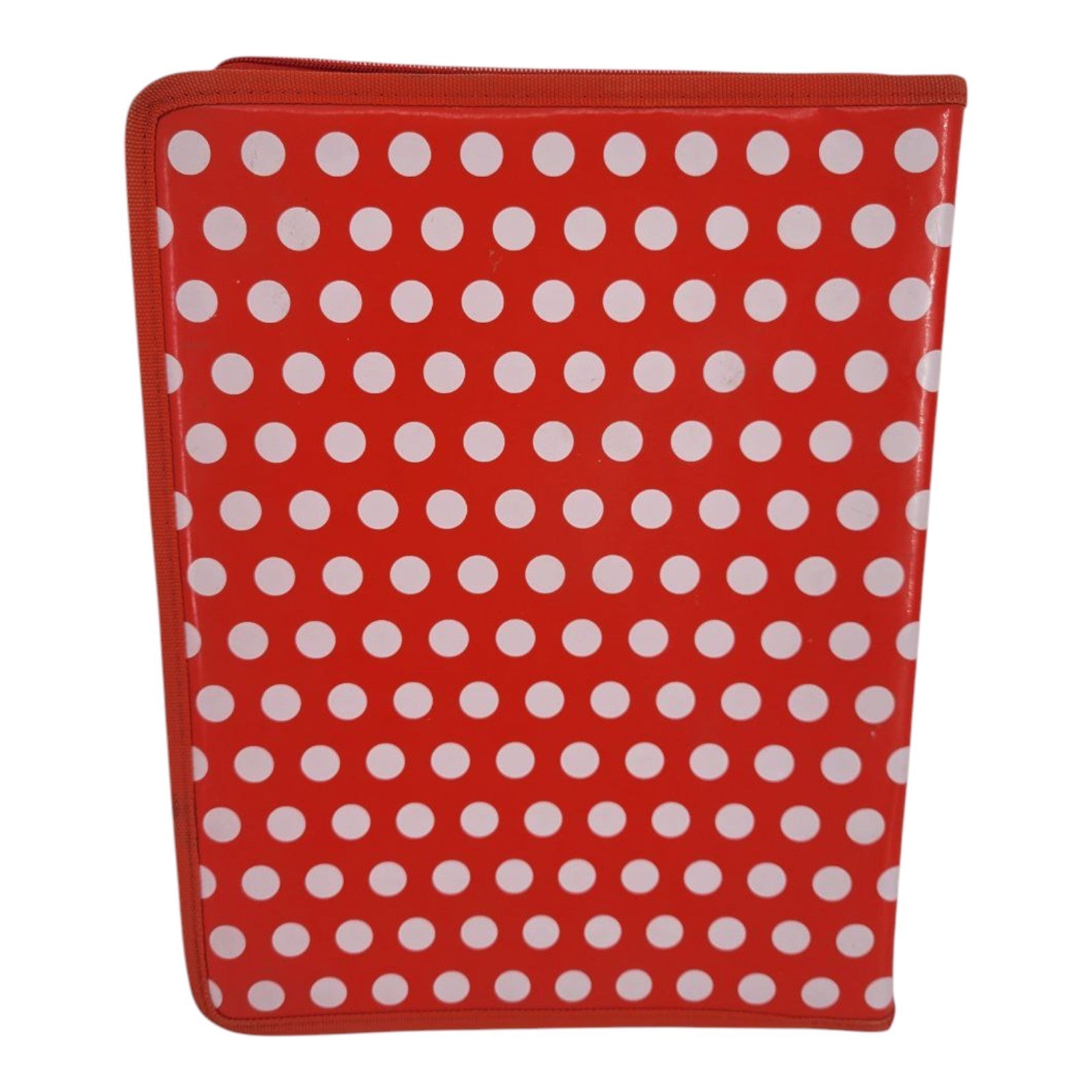 Betty Boop Red Polka Dot 3 Ring Zipper Binder Folder 13x10 Style 46131IDG 2004