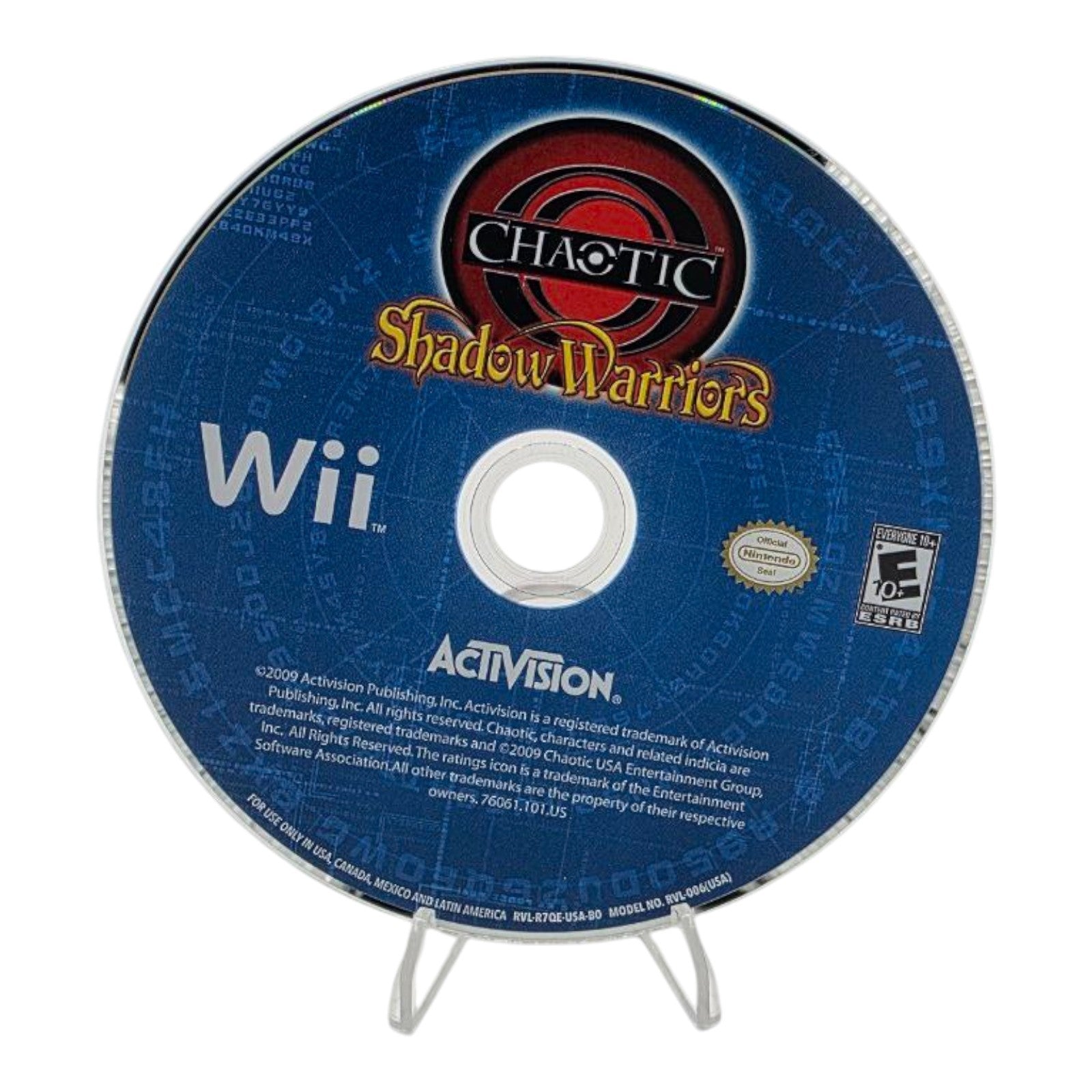 Chaotic Shadow Warriors Nintendo Wii Complete with Manual Tested 2009