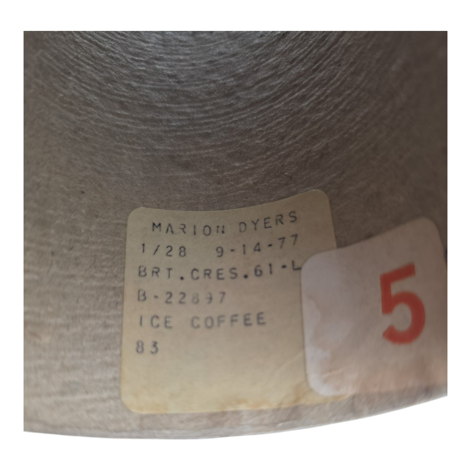 Vintage Marion Dyers B-22897 Ice Coffee 1/28 Yarn Cone Lot of 6