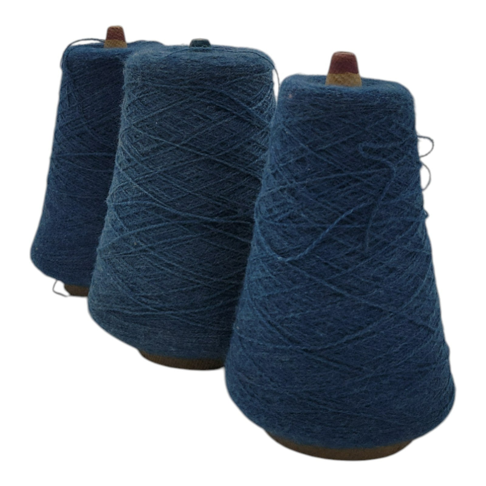Vintage 1980s Templon 2/24 Betony Heather Yarn Cone Lot of 3