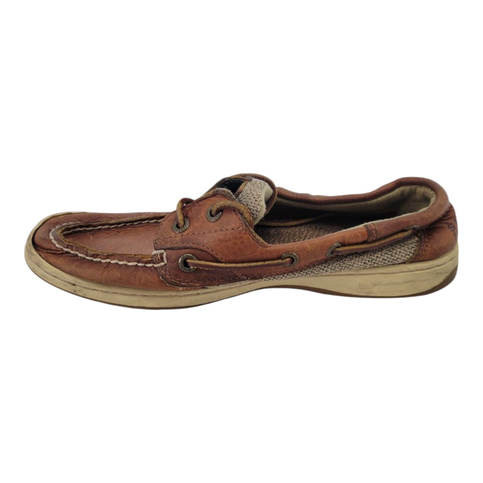 Sperry Top Sider Bluefish 2 Eye Womens Brown Boat Shoe Size 7.5M CH133
