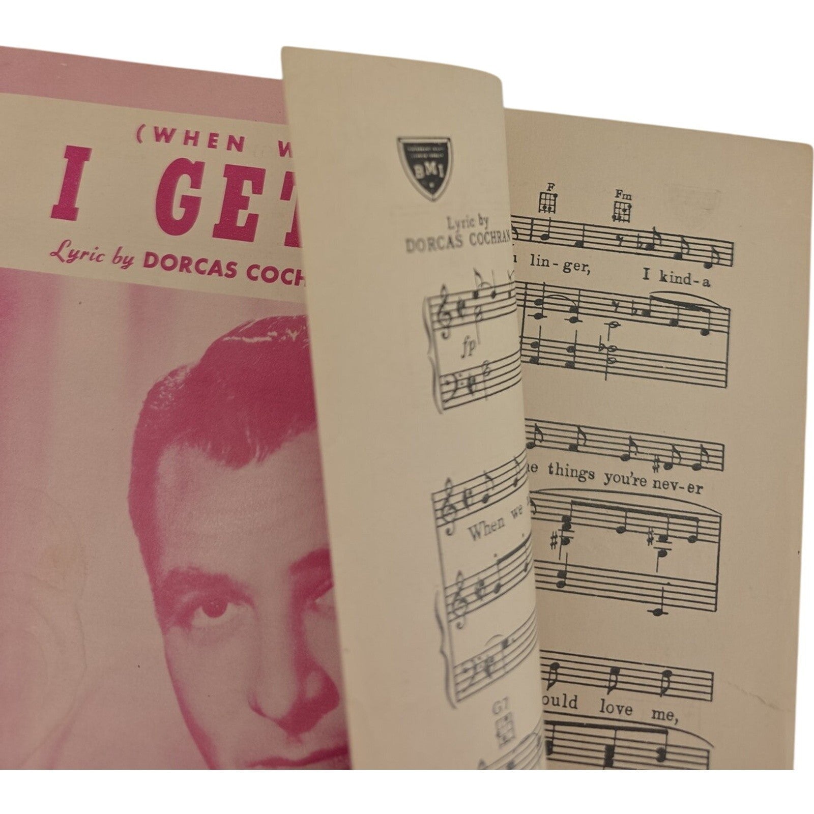 When We Are Dancing I Get Ideas 1951 Vintage Sheet Music Recorded by Tony Martin