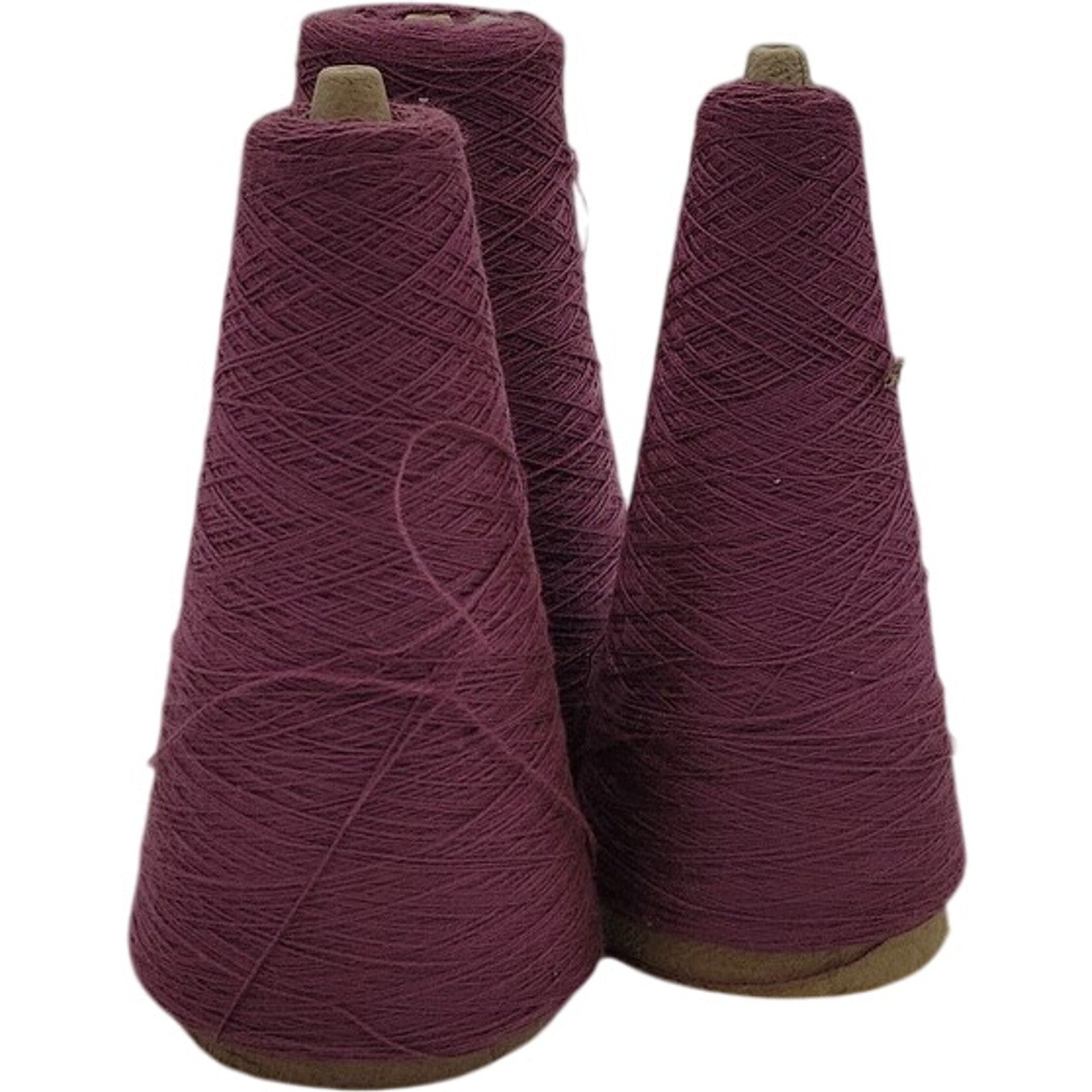 Vintage Pisgah Yarn 2/24 Grape Purple Acrylic Yarn Cone 5703 61-L Lot of 3