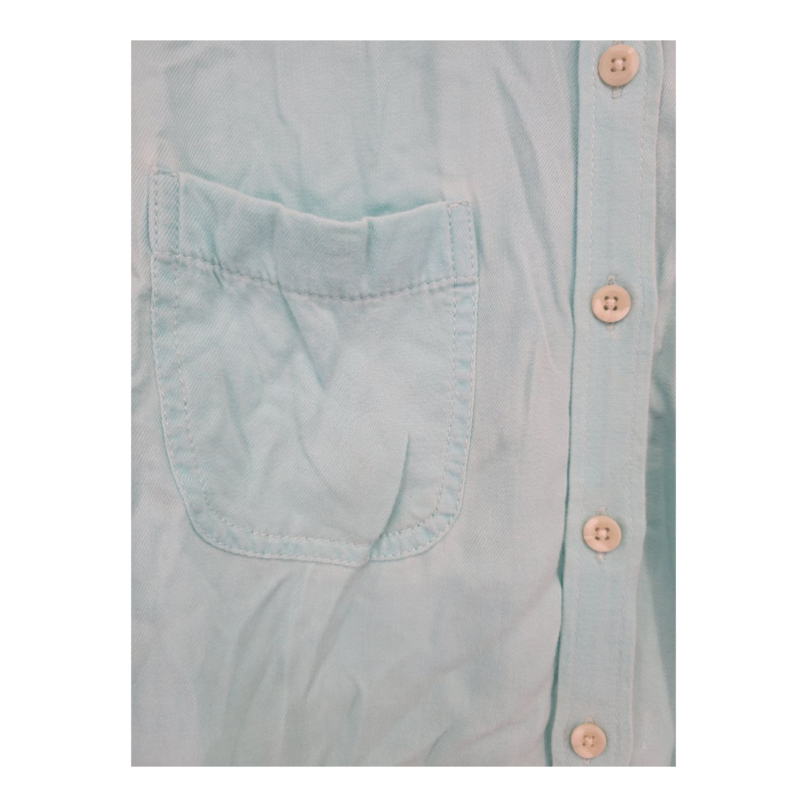 Mossimo Supply Co Womens Long Sleeve Button Down Shirt Teal Small S/P
