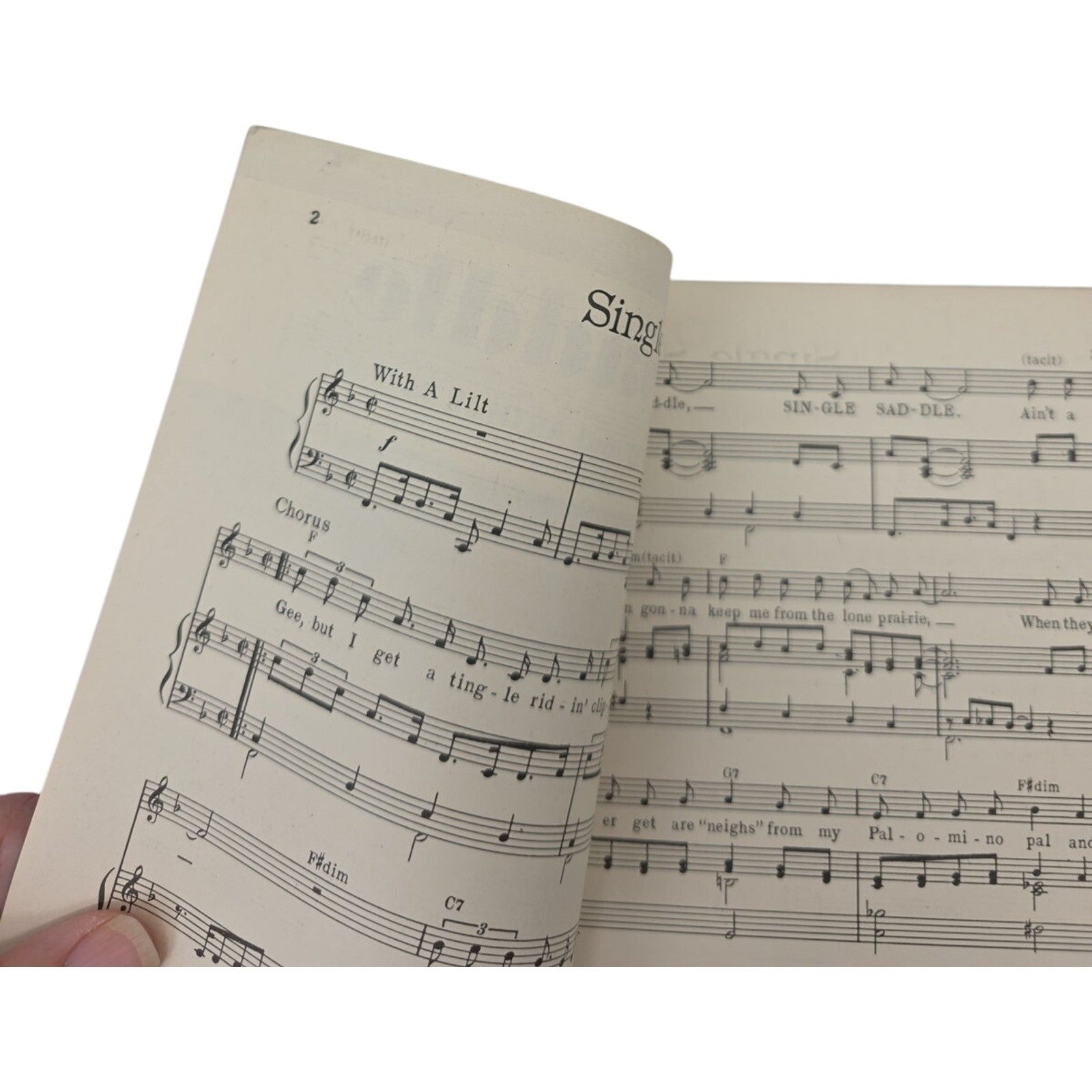 Vintage Sheet Music Single Saddle Hal David & Altman Recorded by Vaughn Monroe