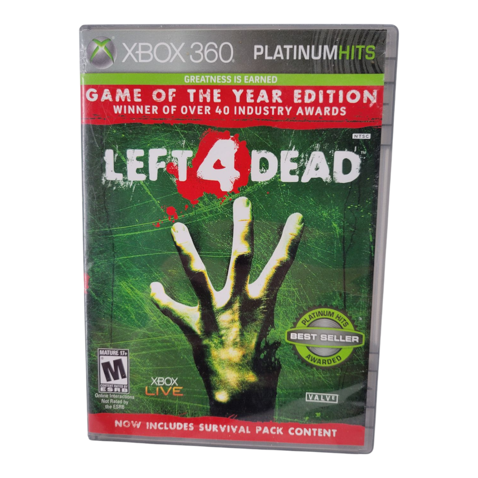 Valve 2009 Left 4 Dead Game of the Year Edition Xbox 360 Platinum Hits