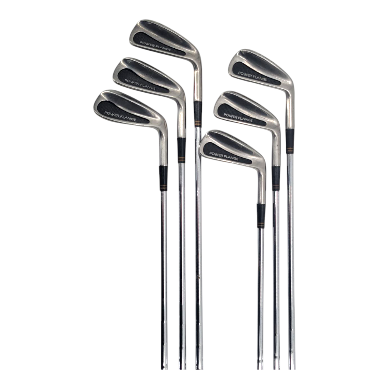 Dunlop Power Flange Iron Set 3-8 Mens RH Steel Shaft Saplize Grips Golf Clubs