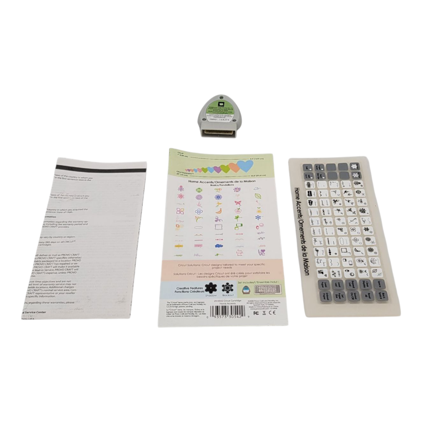 Cricut Shapes Formes Cartridge Home Accents 29-0542 Provo Craft
