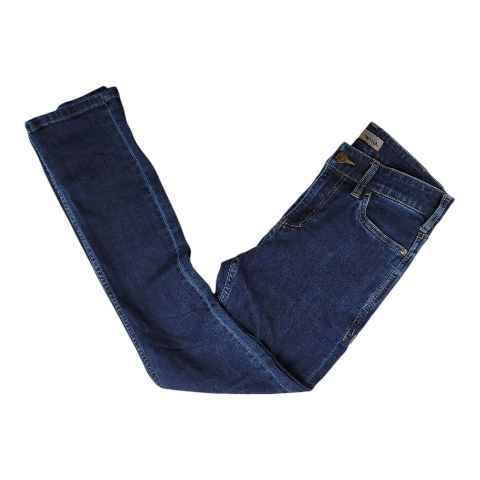 5.11 Tactical Womens Jeans Blue Denim Stretch Mid Rise Size 4 Regular