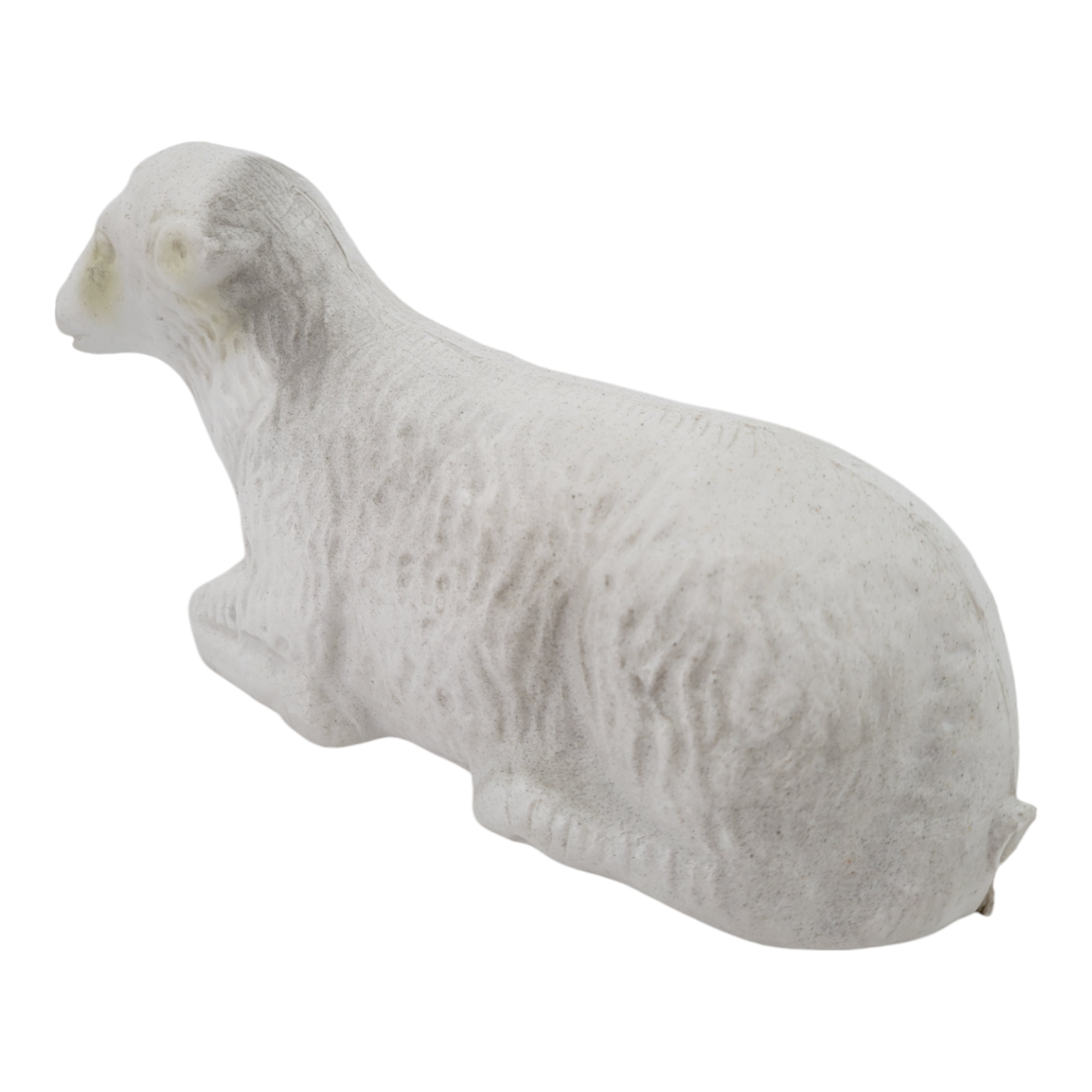 Vintage Blow Mold Laying Sheep Lamb Granite Look Christmas Nativity Yard Decor