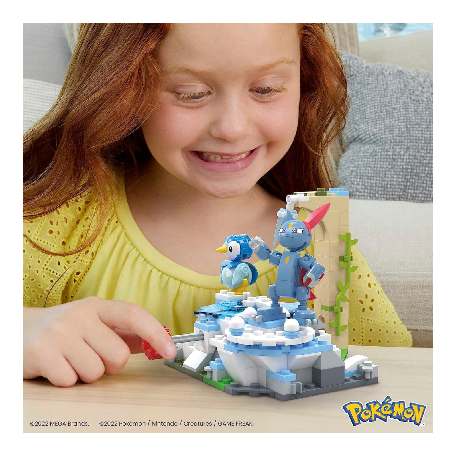 Mattel Mega Pokémon Piplup and Sneasels Snow Day 171 Piece Building Set