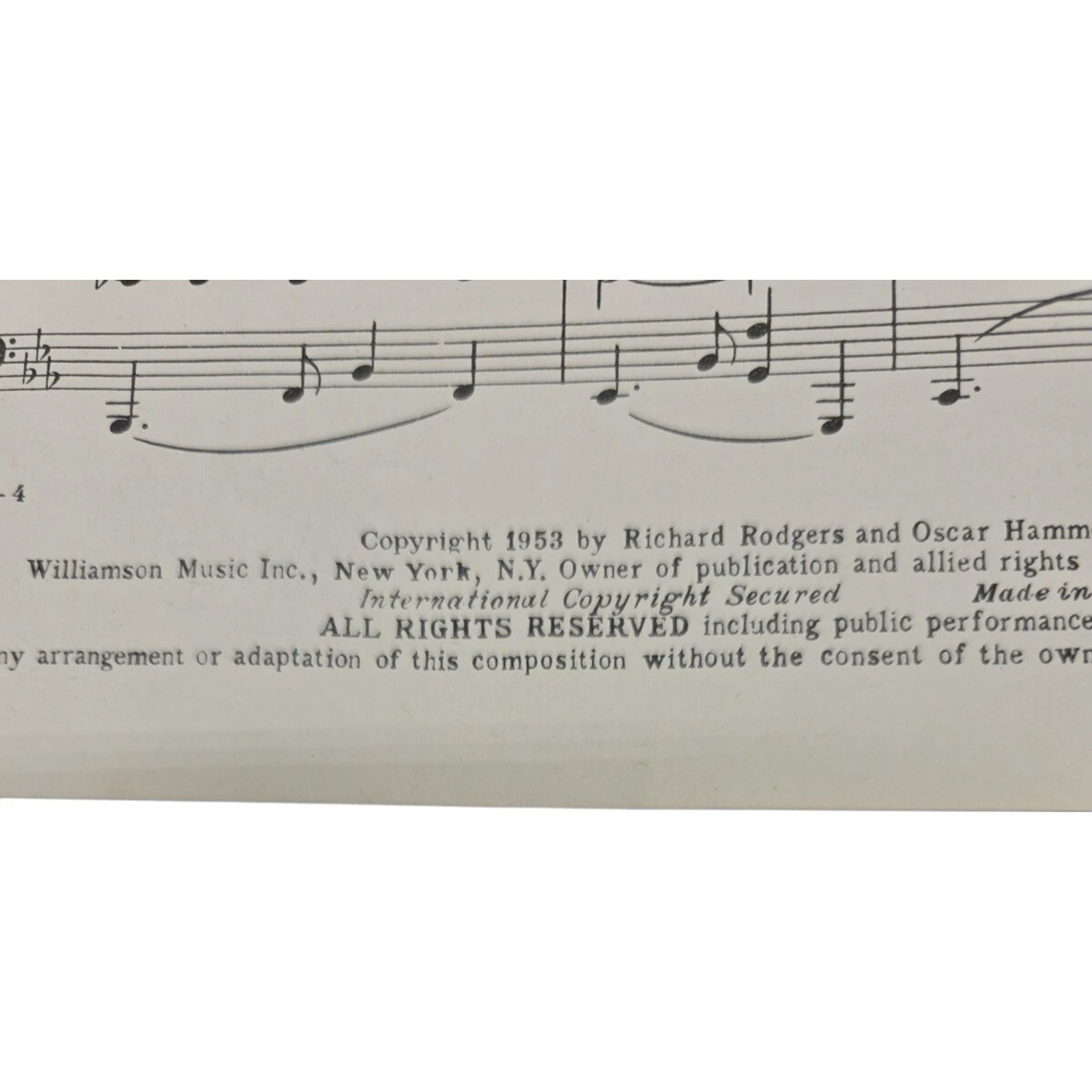 1953 No Other Love Sheet Music from Me and Juliet Rodgers & Hammerstein Vintage