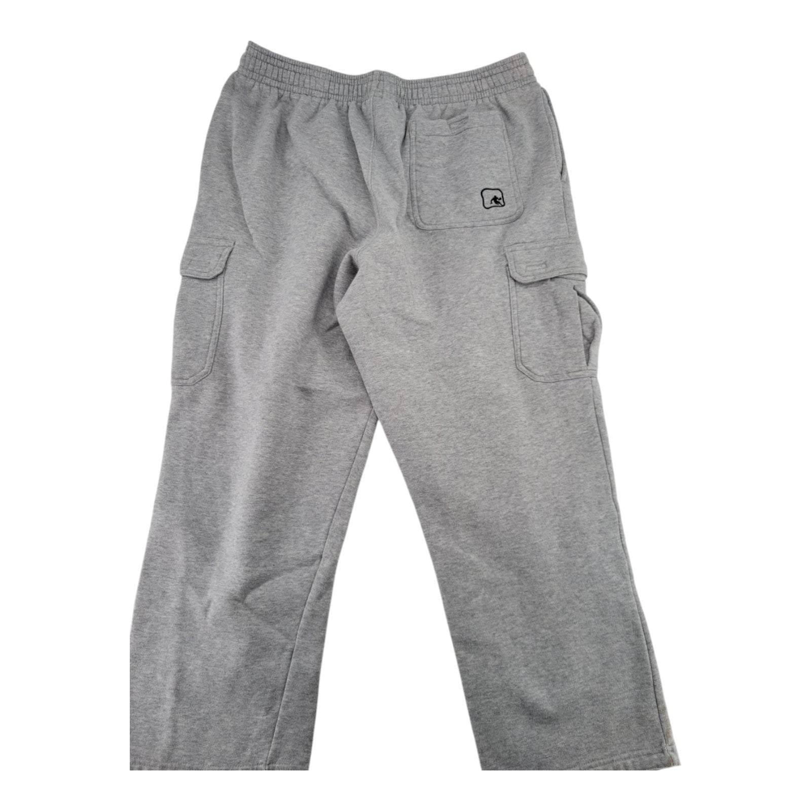AND1 Men's Gray Fleece Cargo Sweatpants Size XL Drawstring Waist Comfy Fit