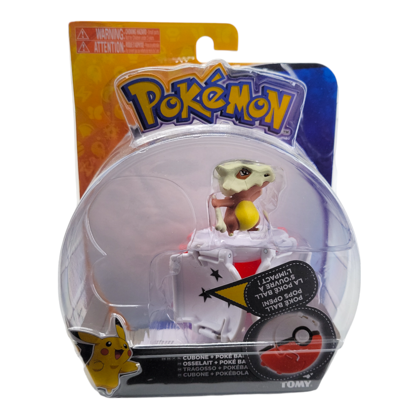 Pokémon Throw 'N' Pop Ultra Ball with Cubone Action Figure by TOMY